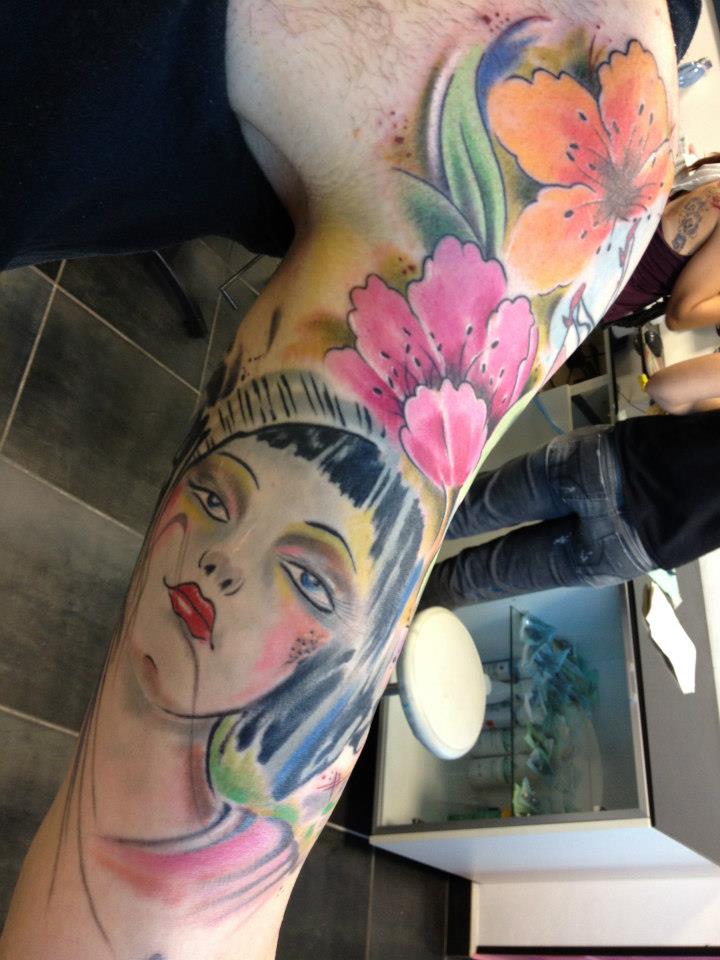 Különböző stílusú tetoválás a Pinker Tattoo galériából